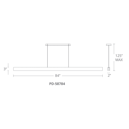 A large image of the Modern Forms PD-58784 Modern Forms-PD-58784-Line Drawing