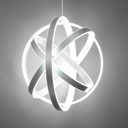 A large image of the Modern Forms PD-61728 Modern Forms-PD-61728-Lighted - Grey Background