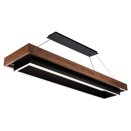 A large image of the Modern Forms PD-70354 Black Dark Walnut