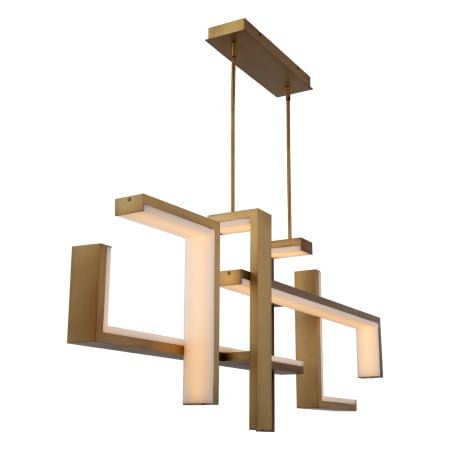 A large image of the Modern Forms PD-80056 Aged Brass