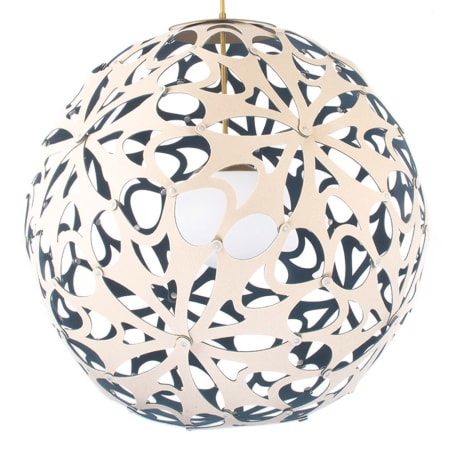 A large image of the Modern Forms PD-89948 Cream / Blue / Aged Brass