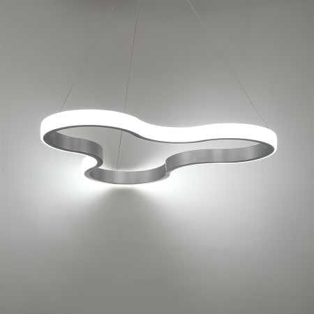 A large image of the Modern Forms PD-90830 Modern Forms-PD-90830-Lighted - Grey Background