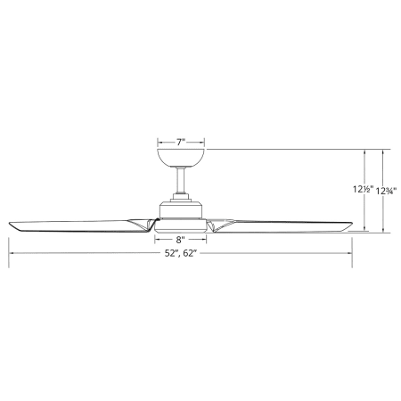 A large image of the Modern Forms Roboto 52 Line Drawing