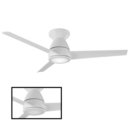 Modern Forms Fh W2004 44l 27 Mw Matte White 2700k Tip Top 44 3 Blade Indoor Outdoor Smart Led Ceiling Fan With Remote Control Lightingshowplace Com Led Ceiling Fan With Remote Control, Black 3 Blade Ceiling Fan No Light
