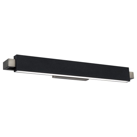 A large image of the Modern Forms WS-28129 Pebbled Black / Brushed Nickel
