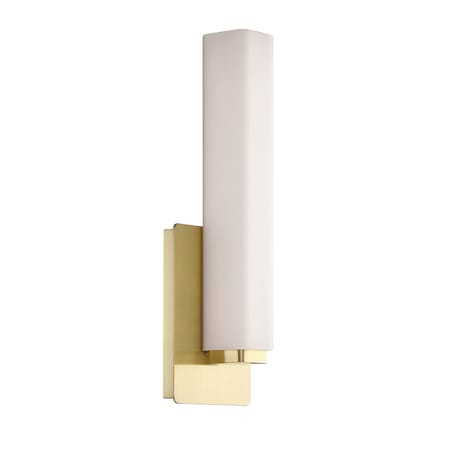 A large image of the Modern Forms WS-3115 Brushed Brass / 2700K