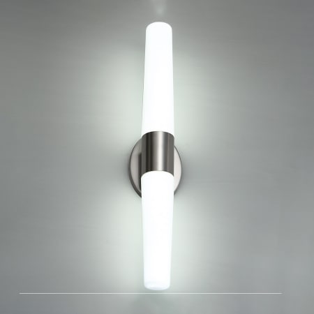 A large image of the Modern Forms WS-38826 Modern Forms-WS-38826-Lighted - Grey Background