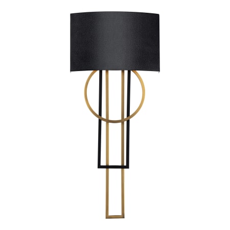 A large image of the Modern Forms WS-80332 Black Aged Brass