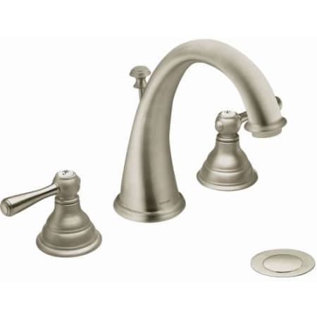 A large image of the Moen T6125 Brushed Nickel