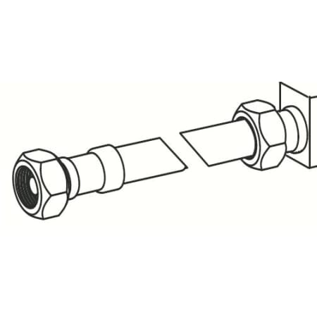 A large image of the Moen 103469 Chrome