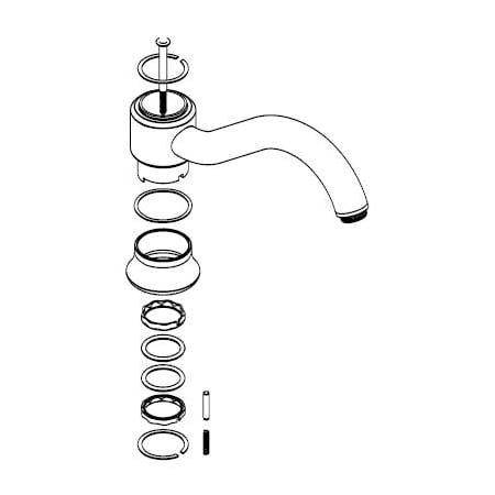 A large image of the Moen 116631 Chrome