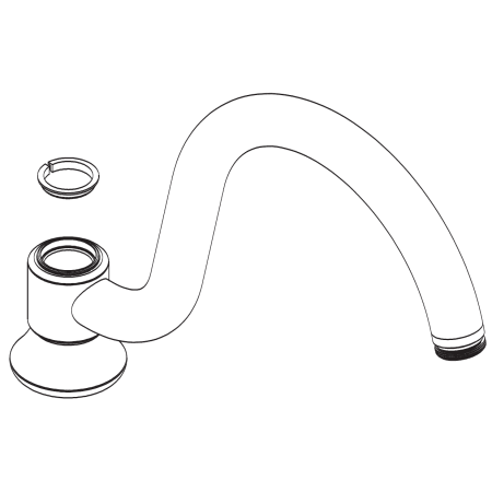 A large image of the Moen 116641 Chrome
