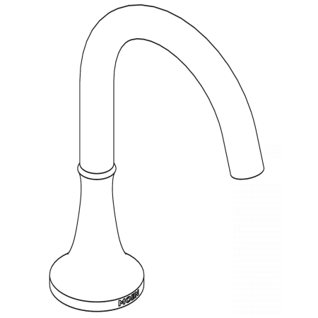 A large image of the Moen 128879 Chrome