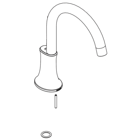 A large image of the Moen 128886 Chrome