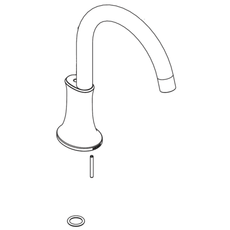 A large image of the Moen 128886 Brushed Nickel