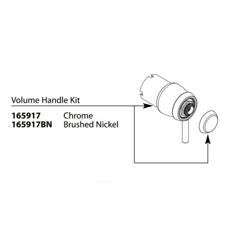 A large image of the Moen 165917 Chrome