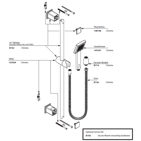 A large image of the Moen A742 Chrome