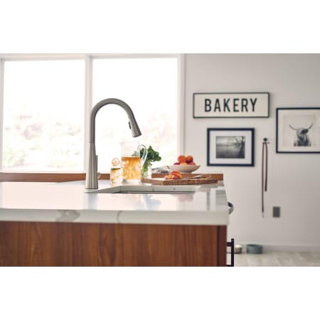 Moen 7864 Chrome Sleek Pull Down Spray Kitchen Faucet With