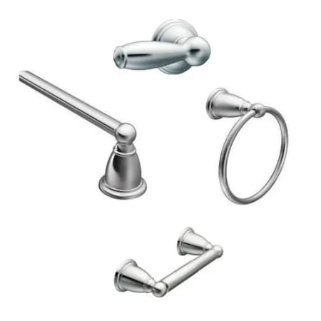 A large image of the Moen Brantford Accessories Bundle 1 Chrome