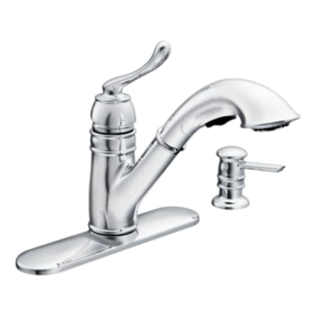 Moen CA87007 Chrome Single Handle Kitchen Faucet with ...