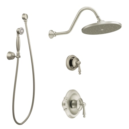A large image of the Moen 1025 Brushed Nickel