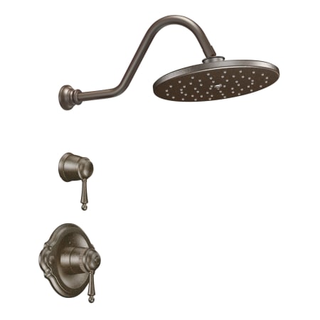 A large image of the Moen 1070 Shower Trim with Volume Control in Oil Rubbed Bronze