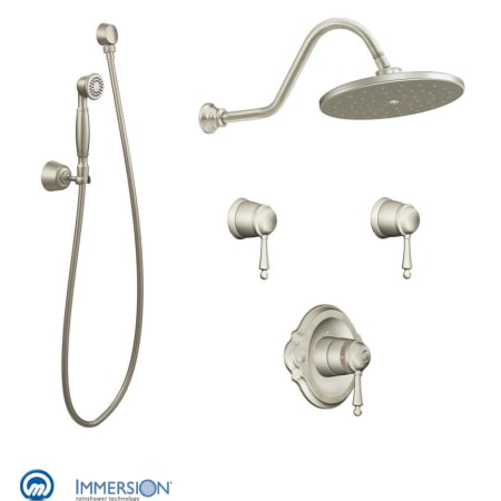 A large image of the Moen 1070 Brushed Nickel