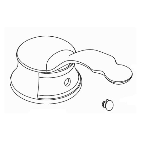 A large image of the Moen 116638 Chrome