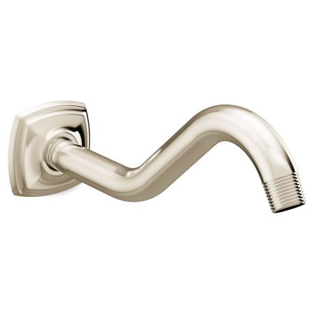 Brushed Gold Moen 161951BG Curved Shower Arm with Wall Flange