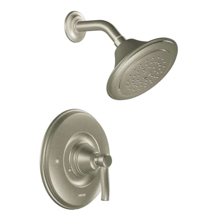 A large image of the Moen 2025 Shower Trim in Brushed Nickel