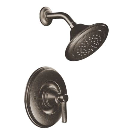 A large image of the Moen 2025 Shower Trim in Oil Rubbed Bronze