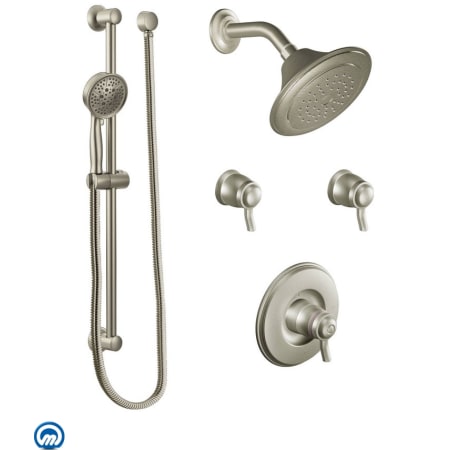 A large image of the Moen 2070 Brushed Nickel