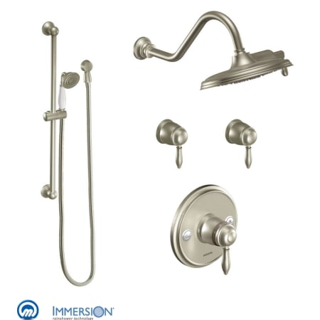 A large image of the Moen 3070 Brushed Nickel
