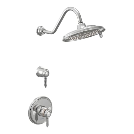 A large image of the Moen 3096 Shower Trim and Volume Control in Chrome