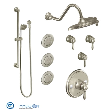 A large image of the Moen 3096 Brushed Nickel
