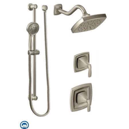 A large image of the Moen 435 Brushed Nickel