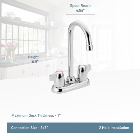 A large image of the Moen 4903 Moen-4903-Lifestyle Specification View