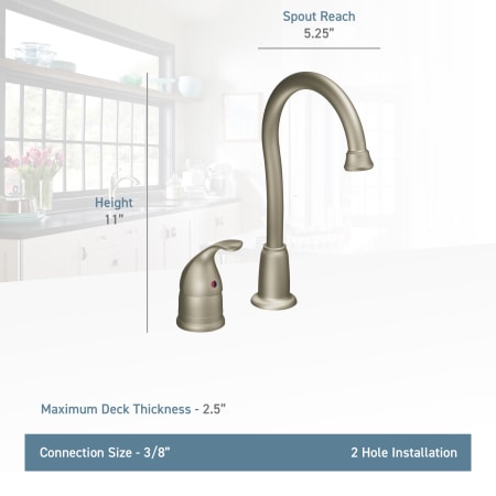 A large image of the Moen 4905 Moen-4905-Lifestyle Specification View