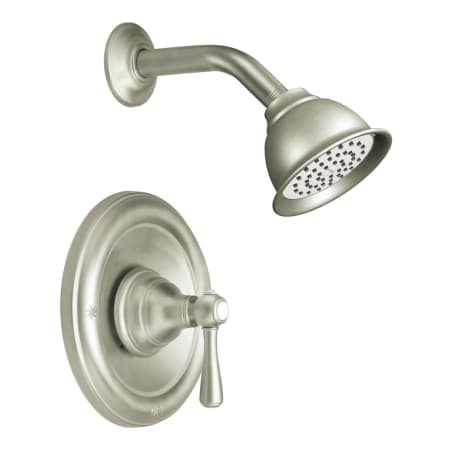 A large image of the Moen 525 Shower Trim in Brushed Nickel