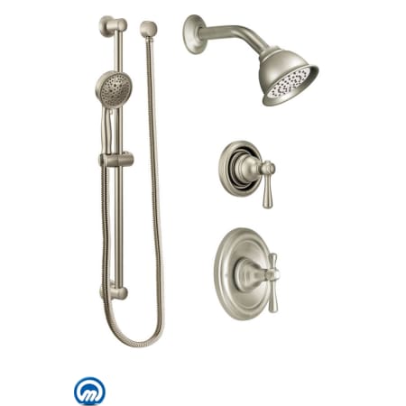 A large image of the Moen 535 Brushed Nickel