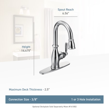 A large image of the Moen 5985 Moen-5985-Lifestyle Specification View