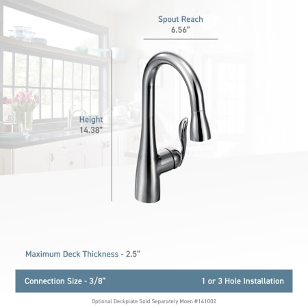 A large image of the Moen 5995 Moen-5995-Lifestyle Specification View