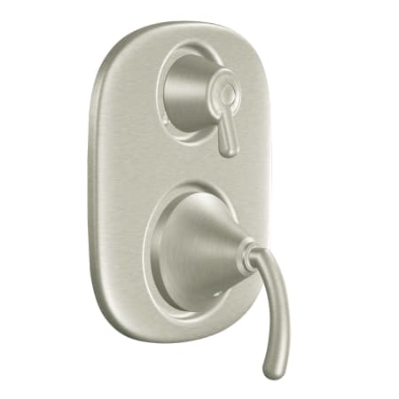 A large image of the Moen 600S Valve Trim with Integrated Diverter in Brushed Nickel