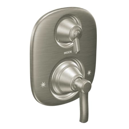 A large image of the Moen 603 Valve Trim with Integrated Diverter in Brushed Nickel