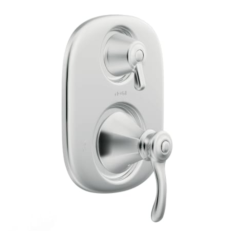 A large image of the Moen 604S Valve Trim with Integrated Diverter in Chrome