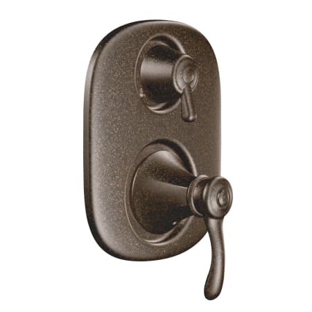 A large image of the Moen 604S Valve Trim with Integrated Diverter in Oil Rubbed Bronze