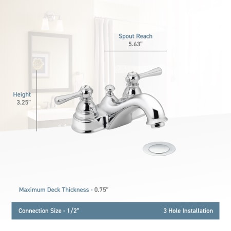 A large image of the Moen 6101 Moen-6101-Lifestyle Specification View