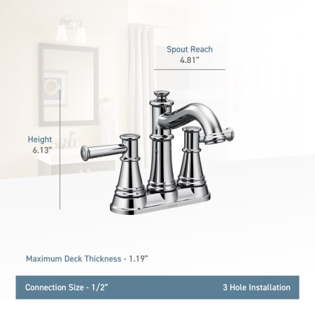 A large image of the Moen 6401 Moen-6401-Lifestyle Specification View