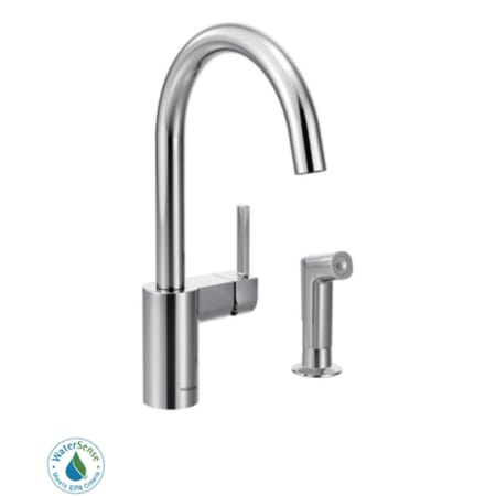 A large image of the Moen 7165 Chrome