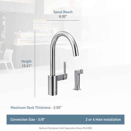 A large image of the Moen 7165 Moen-7165-Lifestyle Specification View